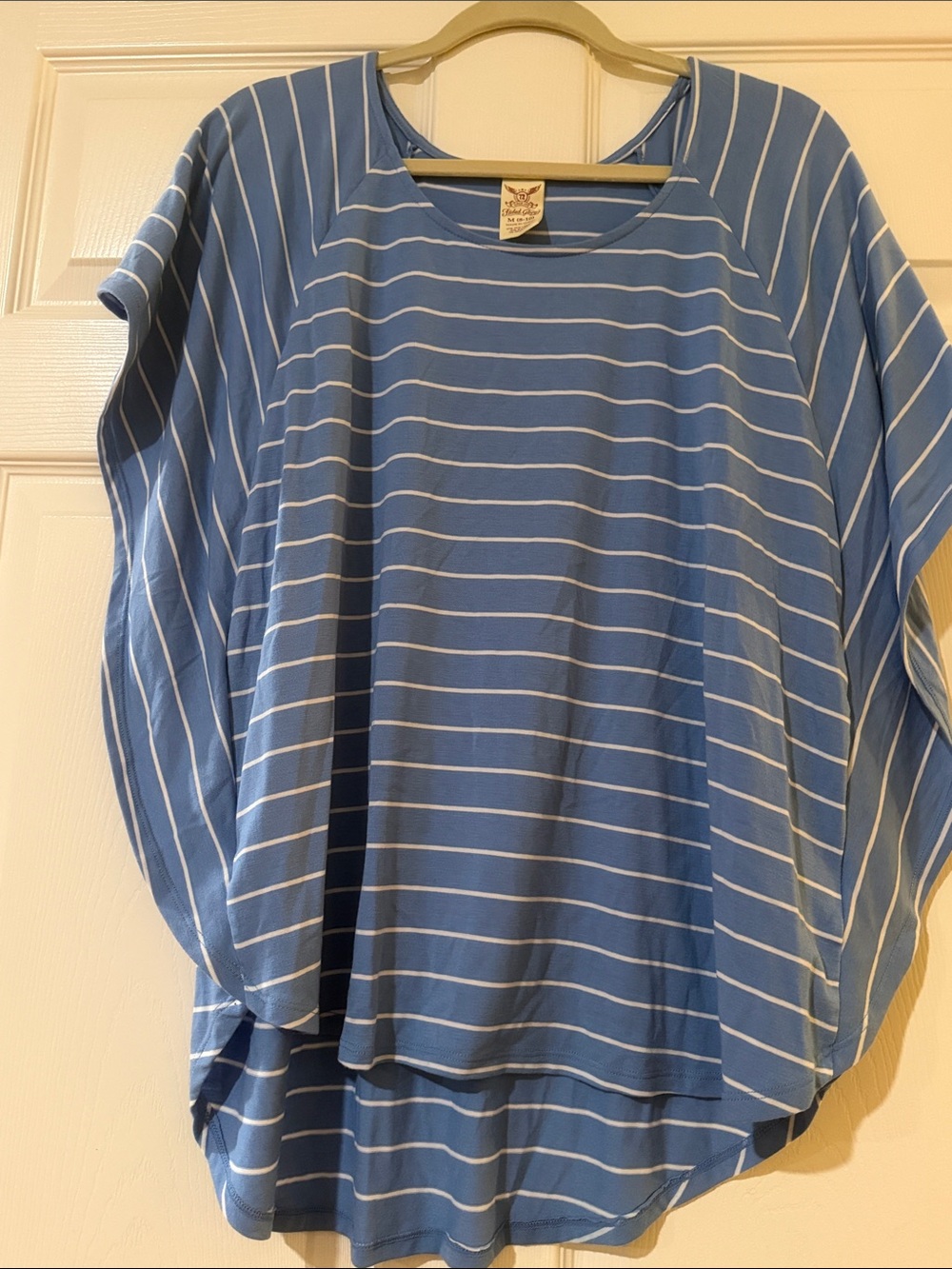 Faded Glory Blue and White Striped Women's Tunic